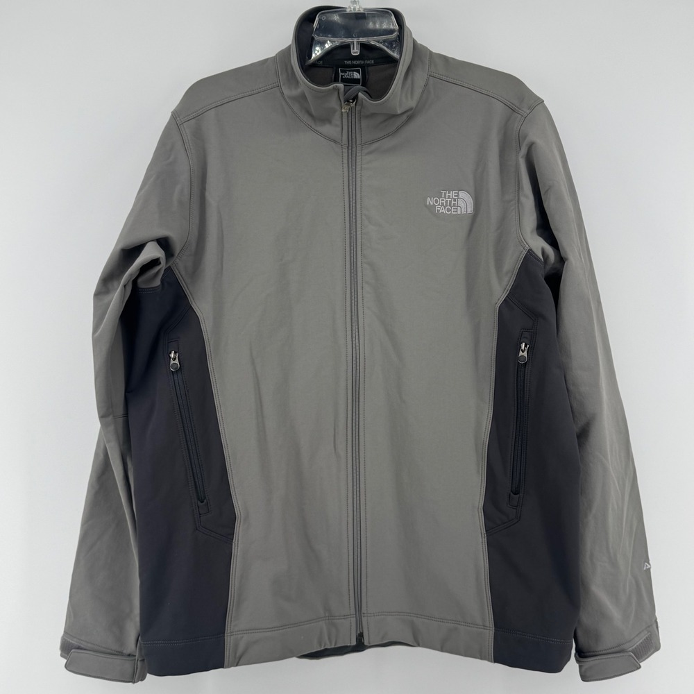 The‎ North Face Apex Pneumatic Men's Softshell Jacket Gray Black Size Large